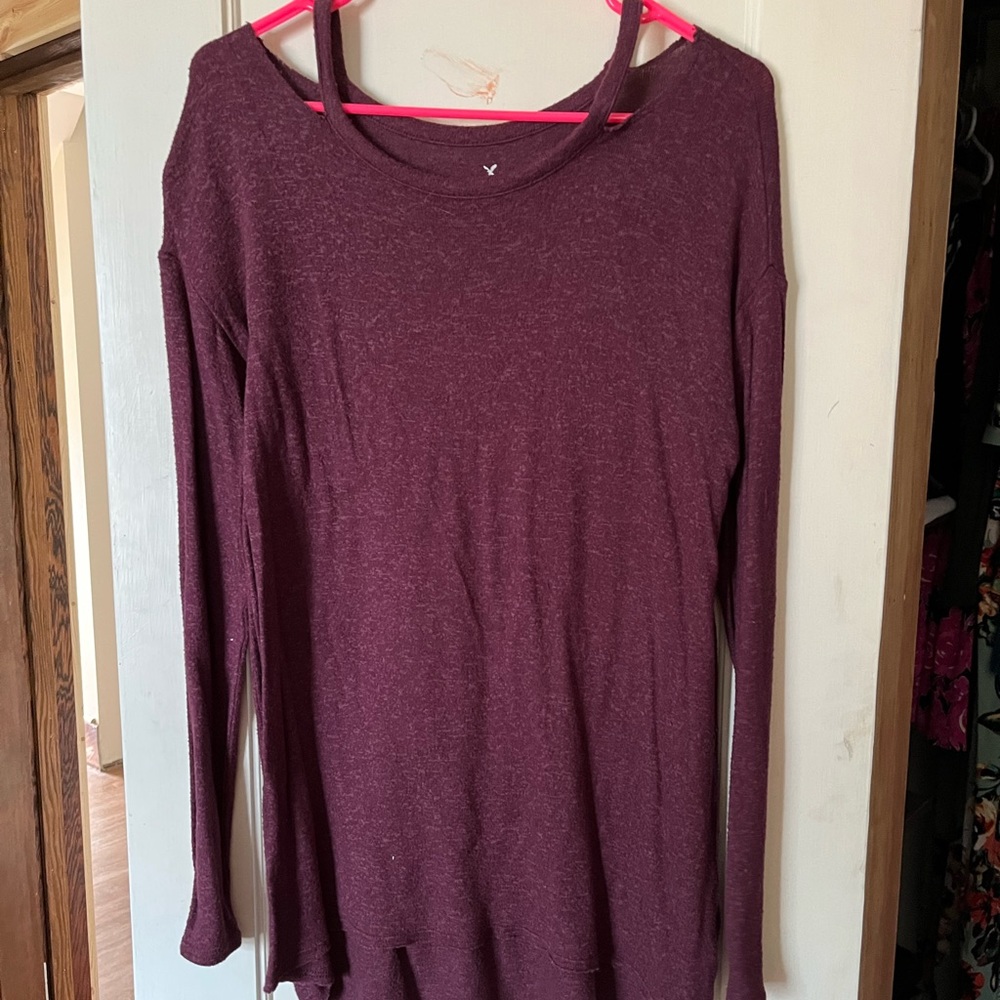 Soft and sexy maroon tunic